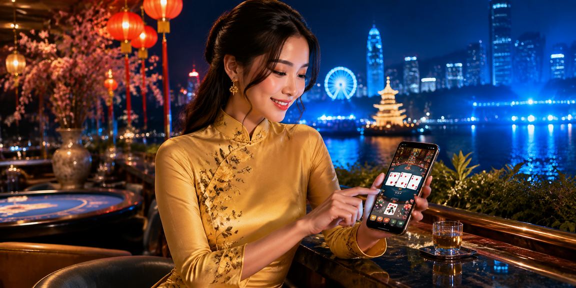 Người dùng Hà Nội kiểm tra điện thoại trước khi cài ứng dụng cá cược