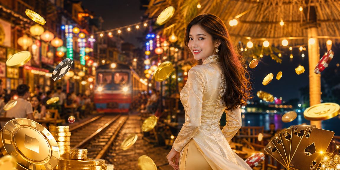 Người chơi casino tại Hà Nội trong trang phục áo dài kiểm tra thưởng trên điện thoại